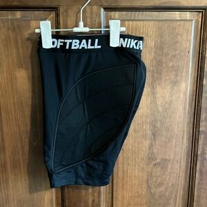 Nike Youth softball sliding shorts black